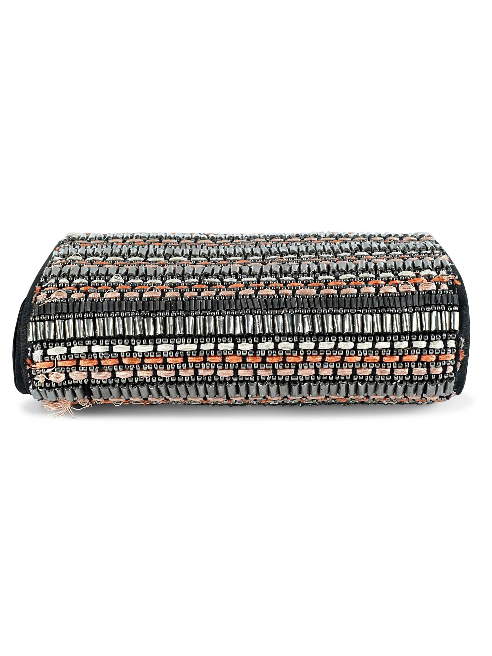 Silver Sheen Clutch