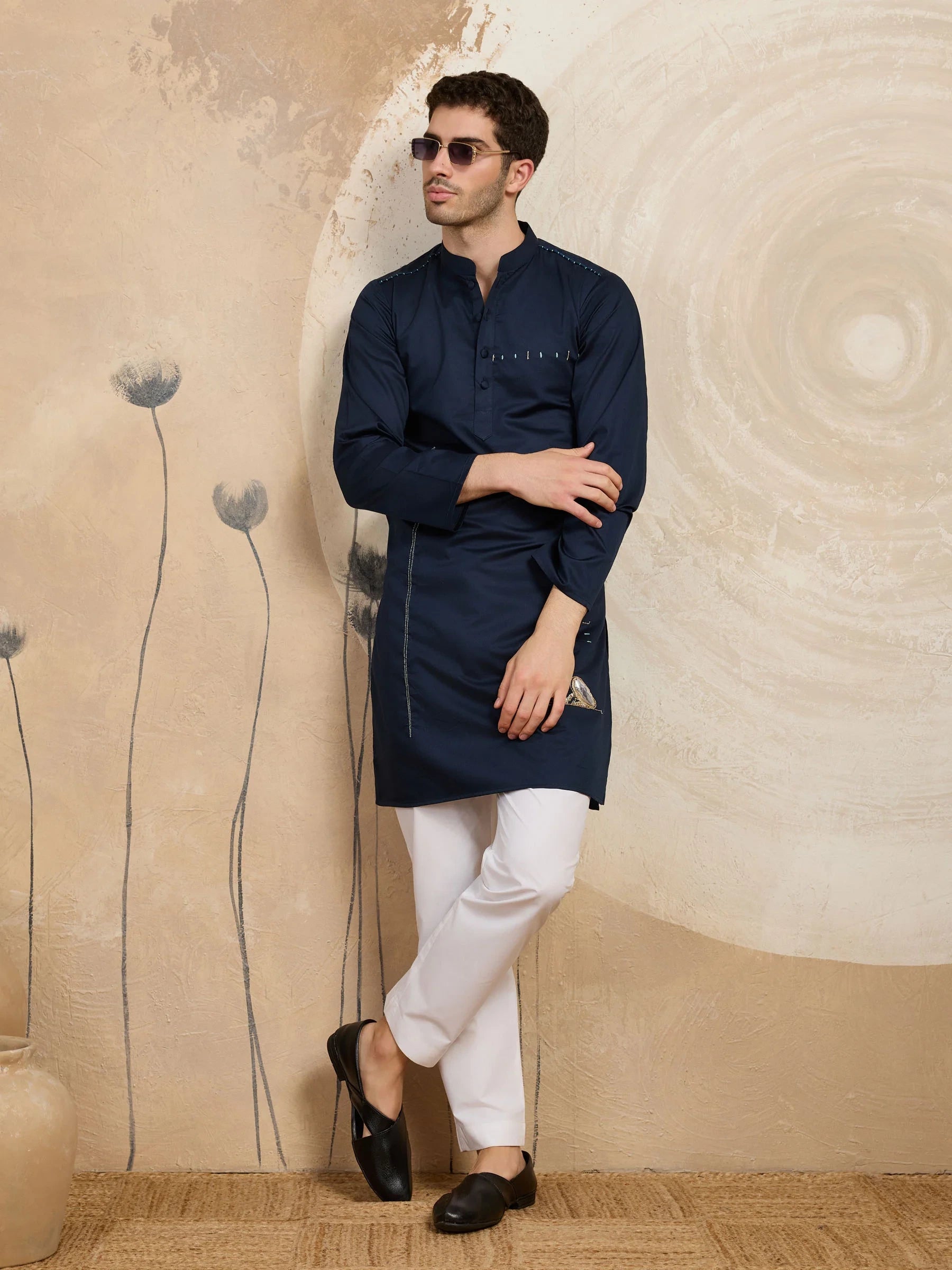 Azure Mummy Kurta