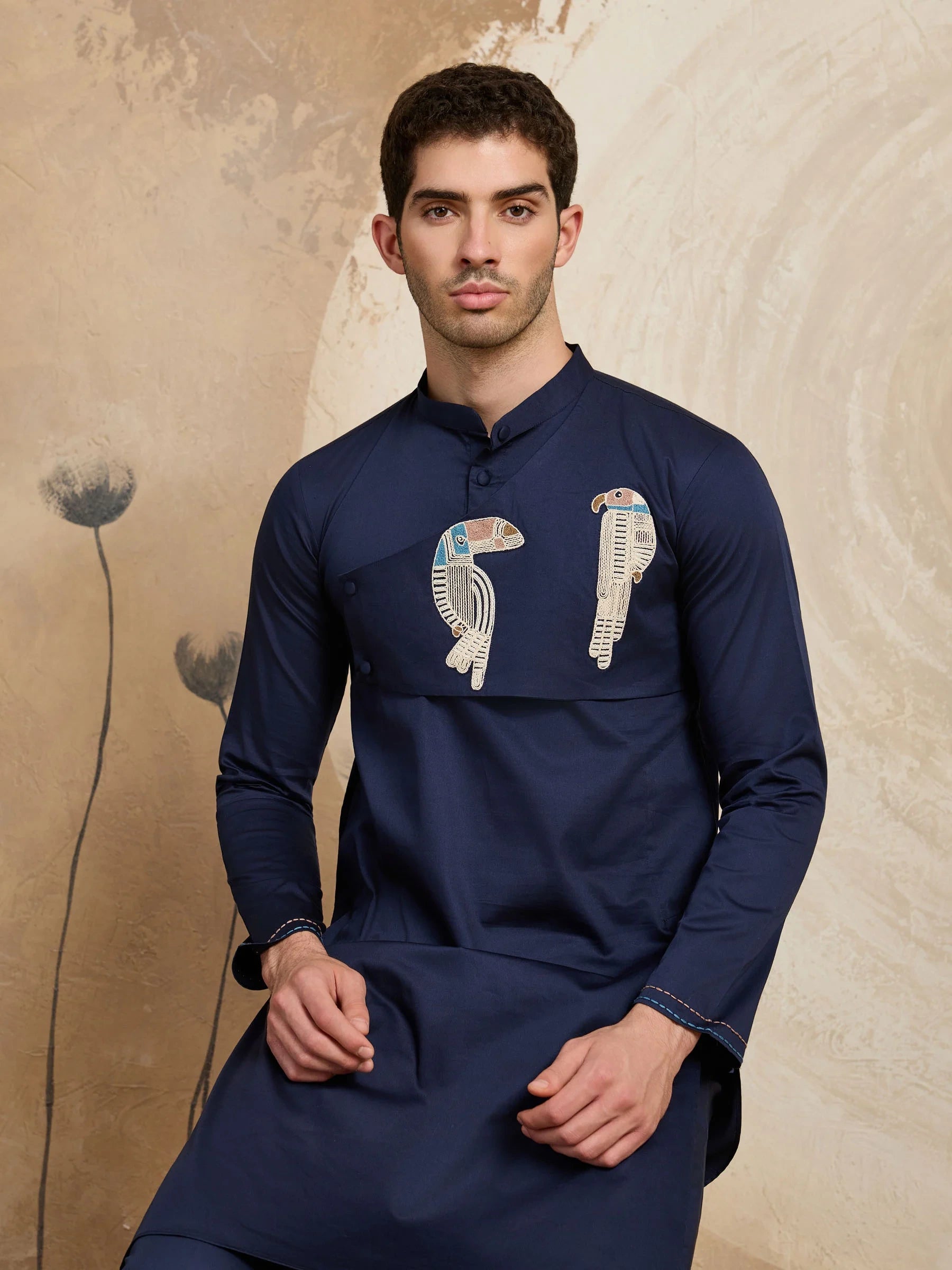 Azure Parrot Kurta