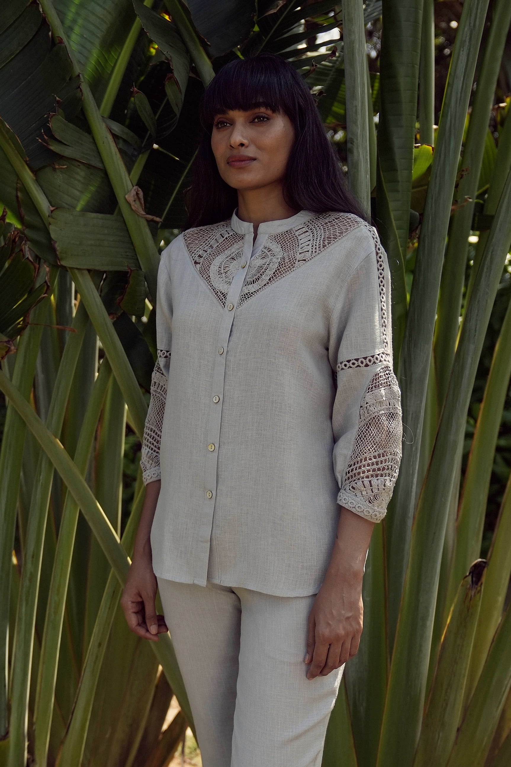 Summer Threads Cara Shirt - Smoke