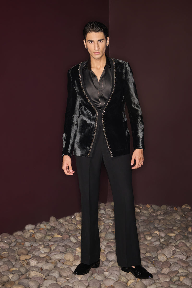 Velvet Dusk Tuxedo Set