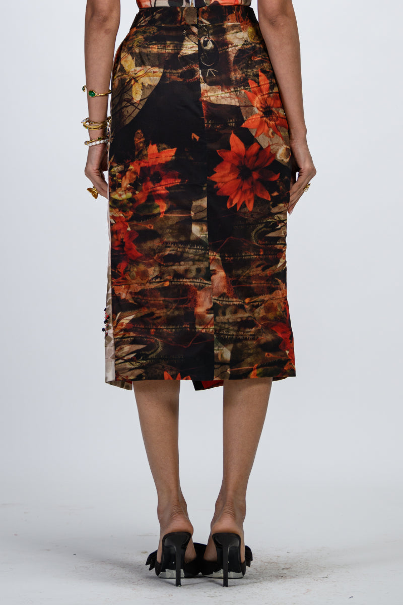 Mocha Slit Skirt
