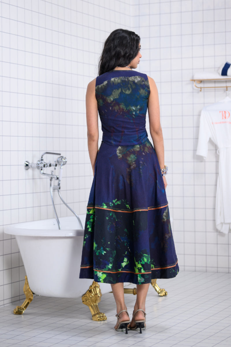 Neon Eclipse Skirt Set
