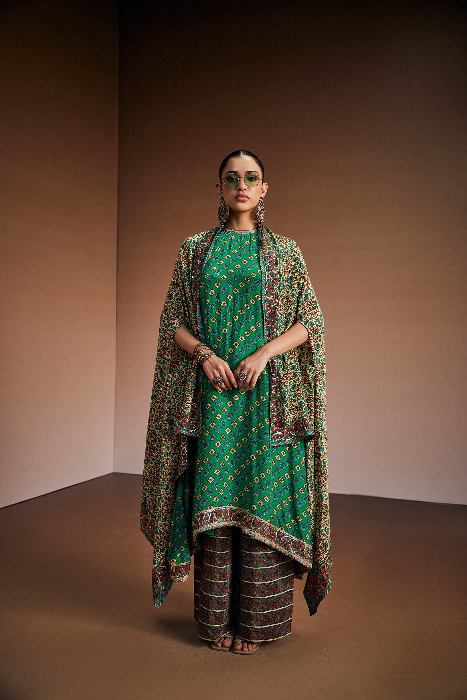 Emerald Green & Ivory Suit