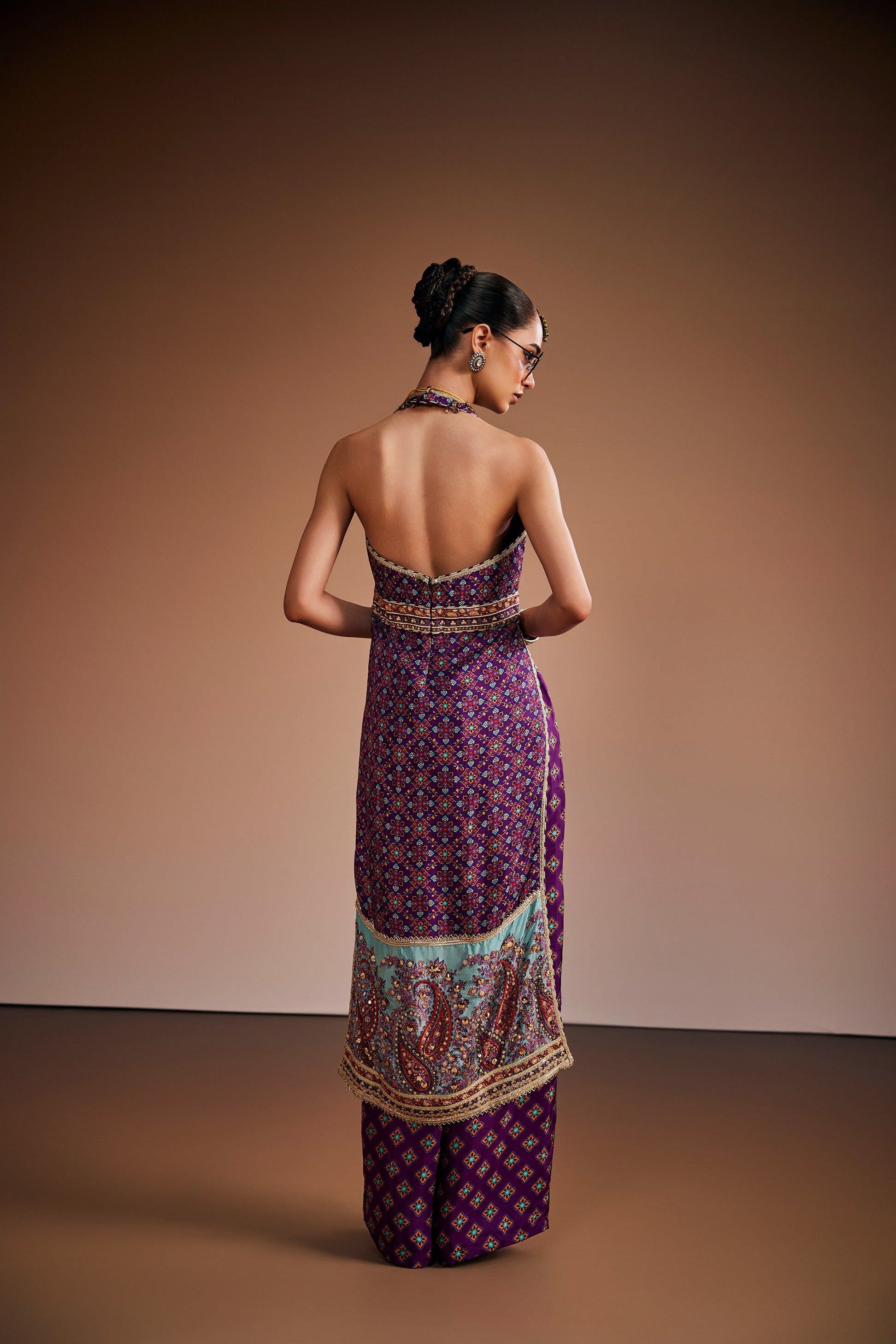 Royal Purple Regal Paisley Co-Ord Set
