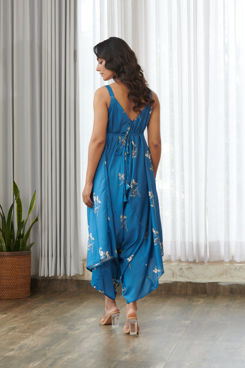 Indra Blue Palazzo Jumpsuit