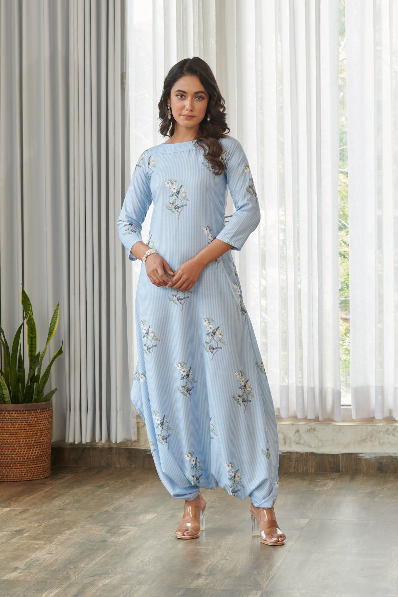 Jal Blue Dhoti Jumpsuit
