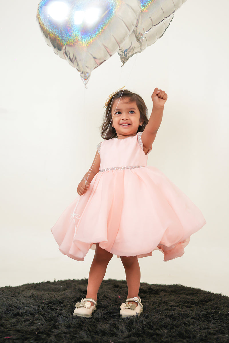 GLITTERING BALLOON DRESS