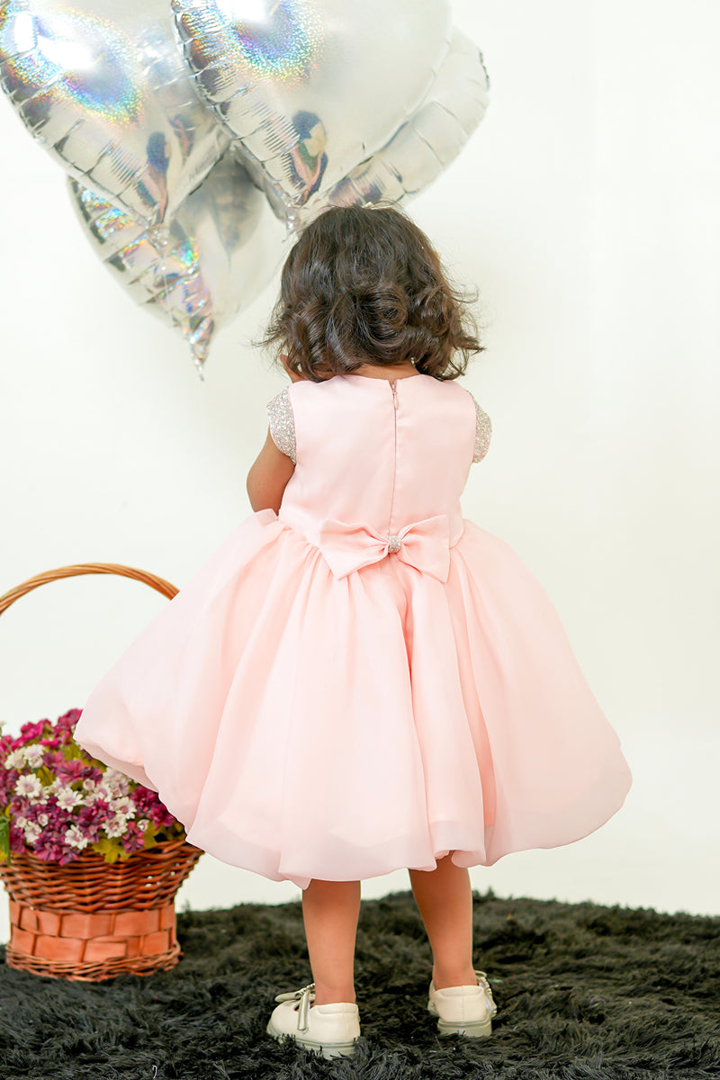 GLITTERING BALLOON DRESS