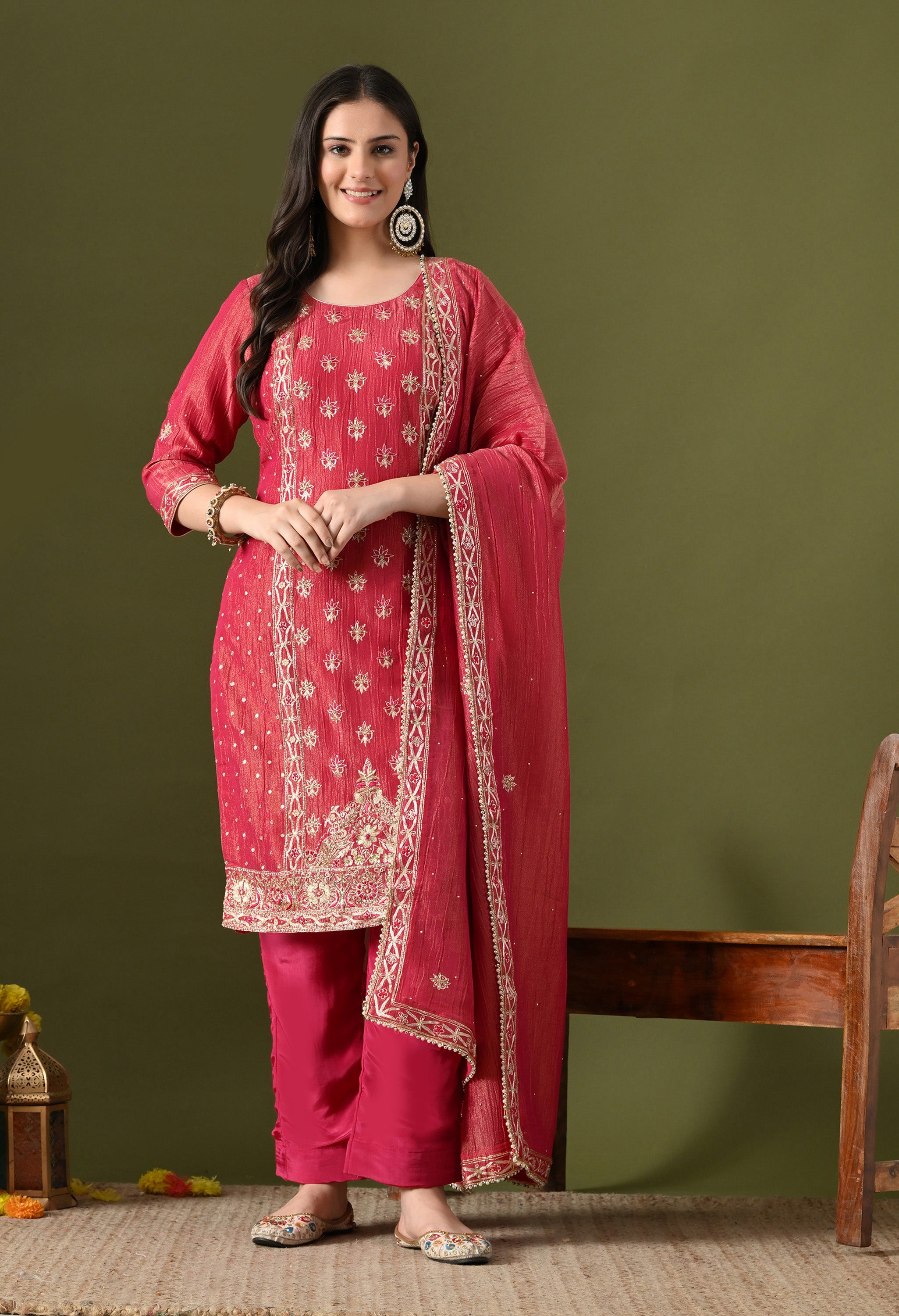 Pink Kurta Set