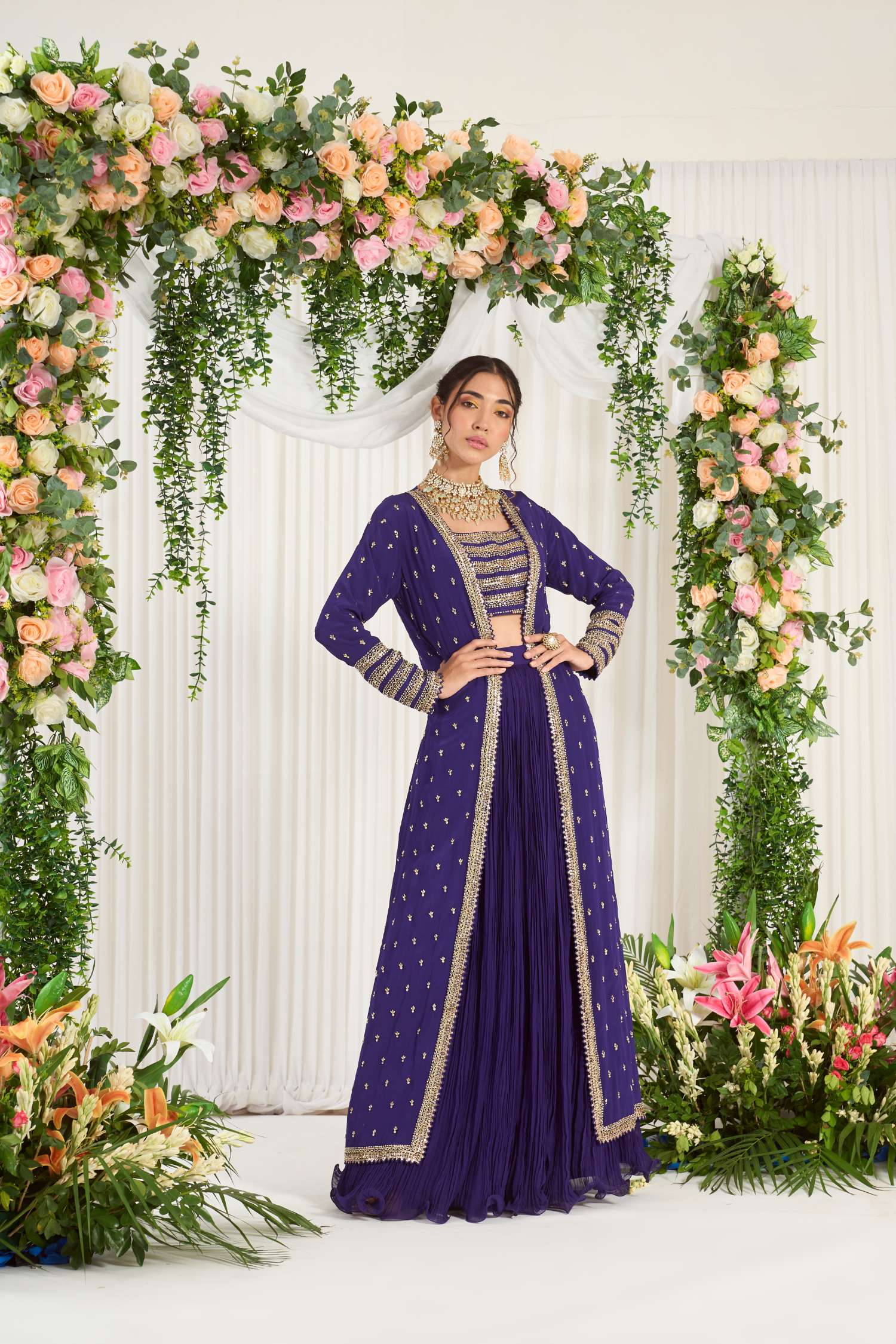 Narangi Tyohaar Lehenga