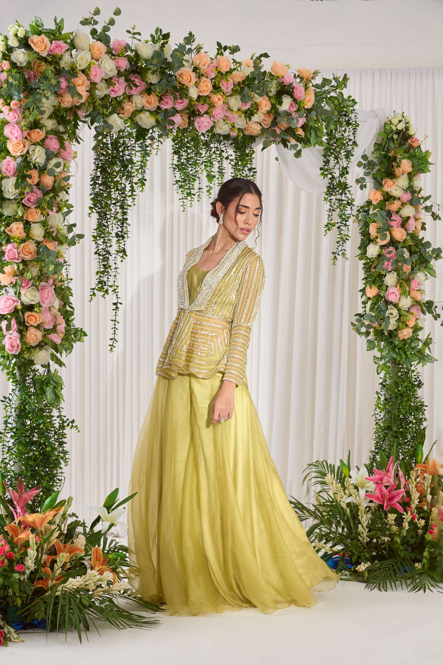 Hariyali Teej Sharara Set
