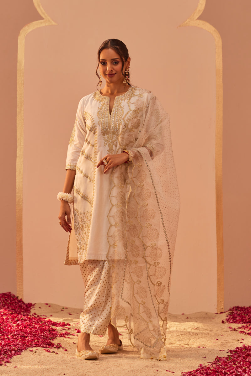 Rashida- Kurta With Salwar And Dupatta