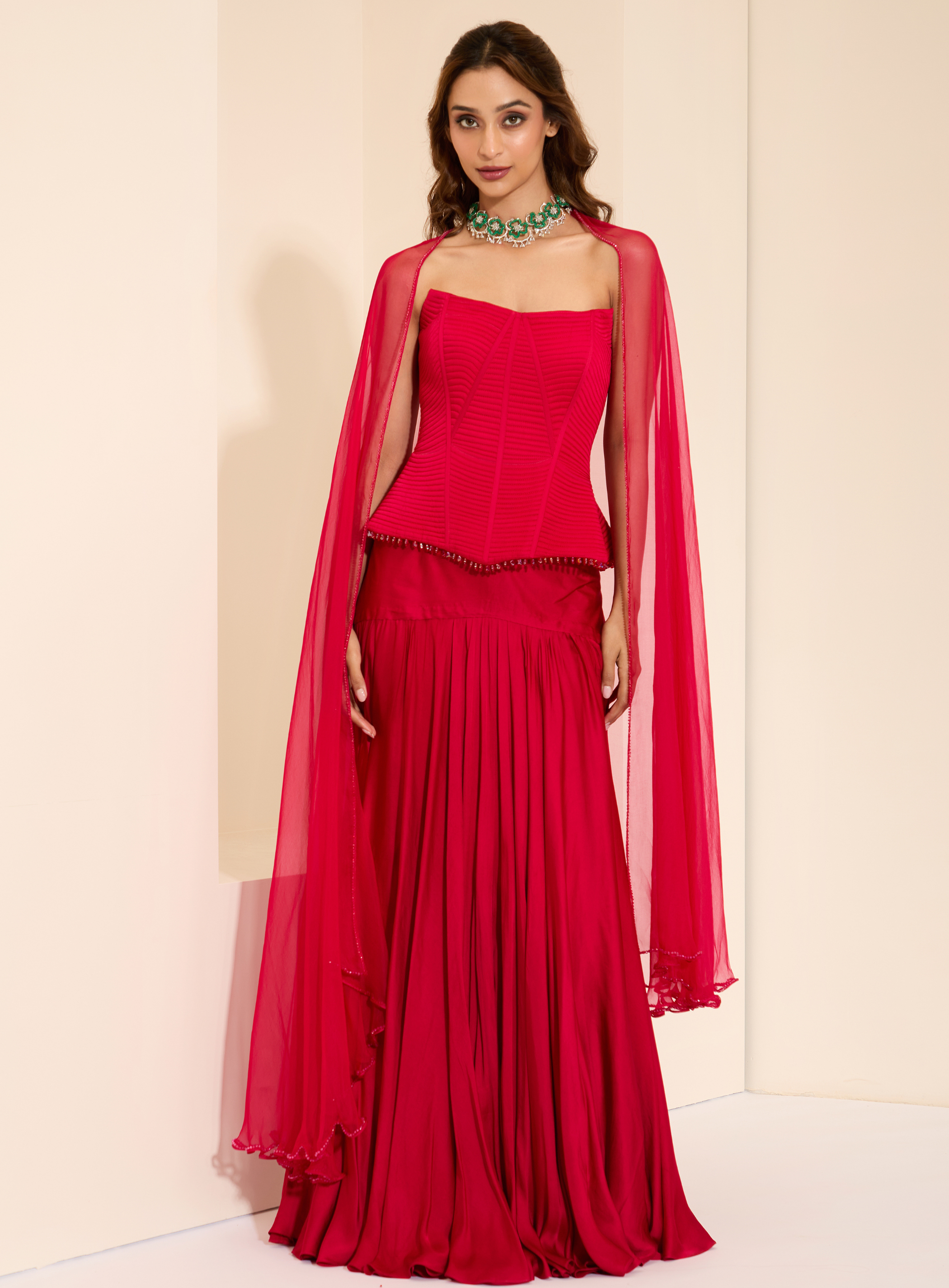 Berry Luxe Corset & Drape