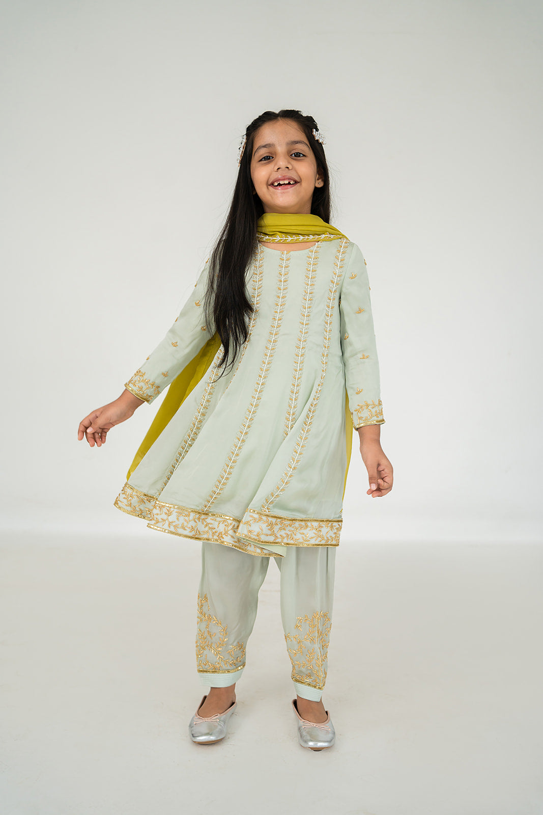 LIGHT MINT ANARKALI SET