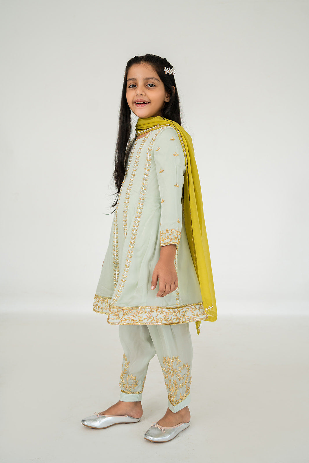 LIGHT MINT ANARKALI SET