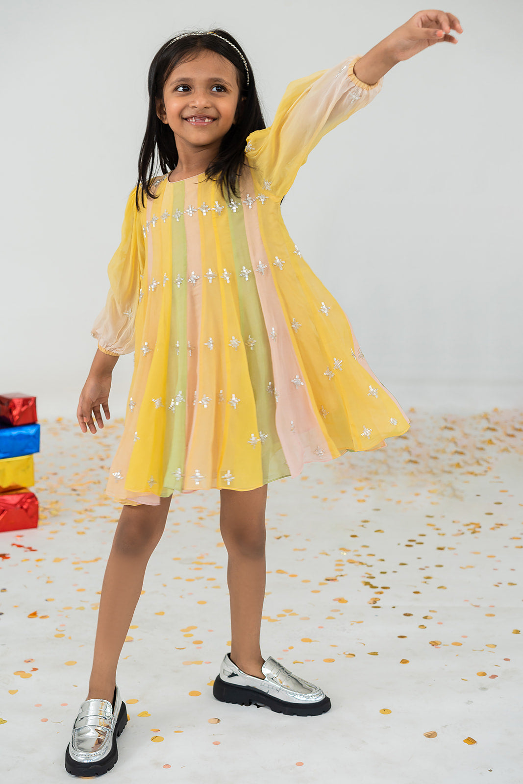 MULTICOLOUR SHORT DRESS