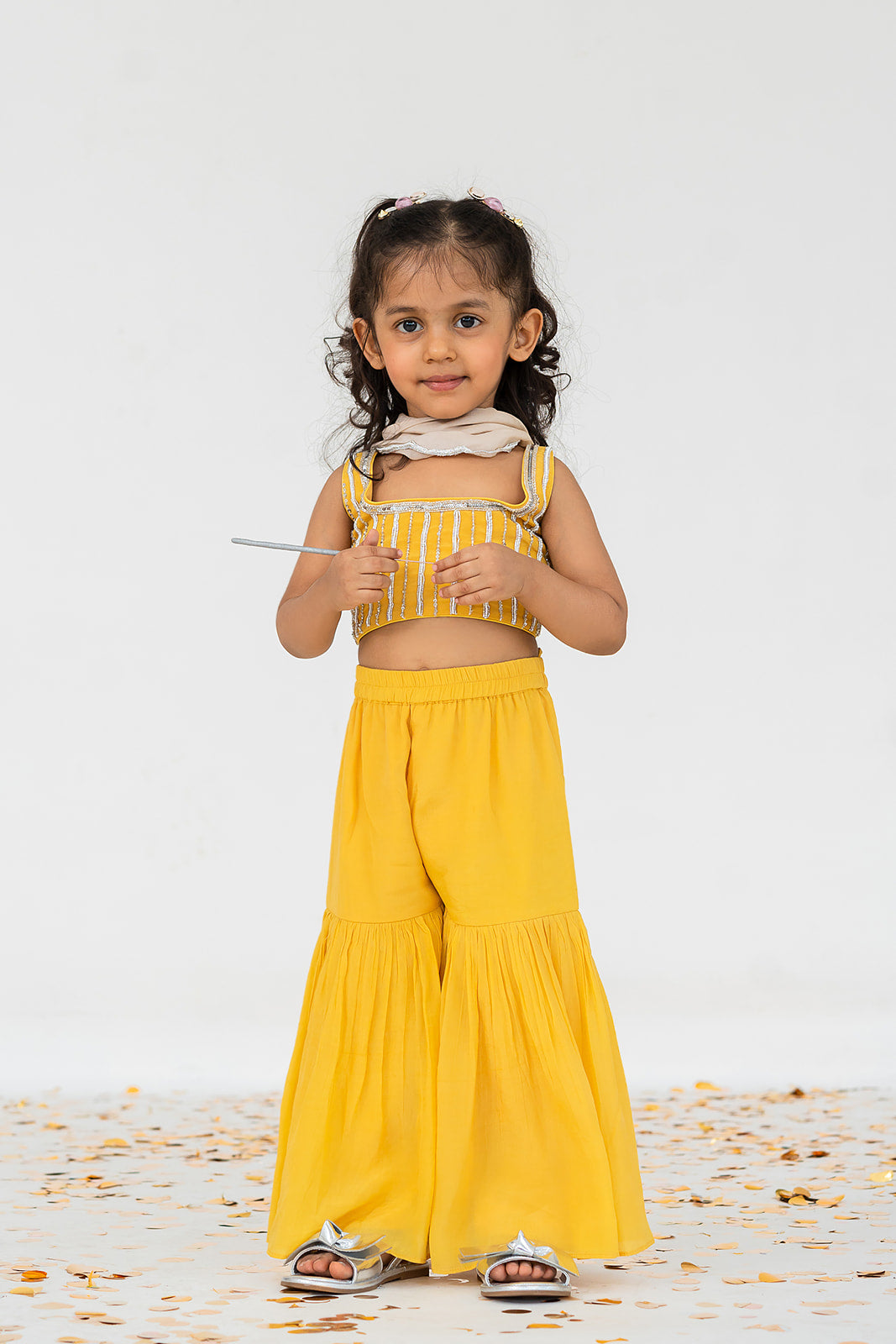 YELLOW GHARARA SET