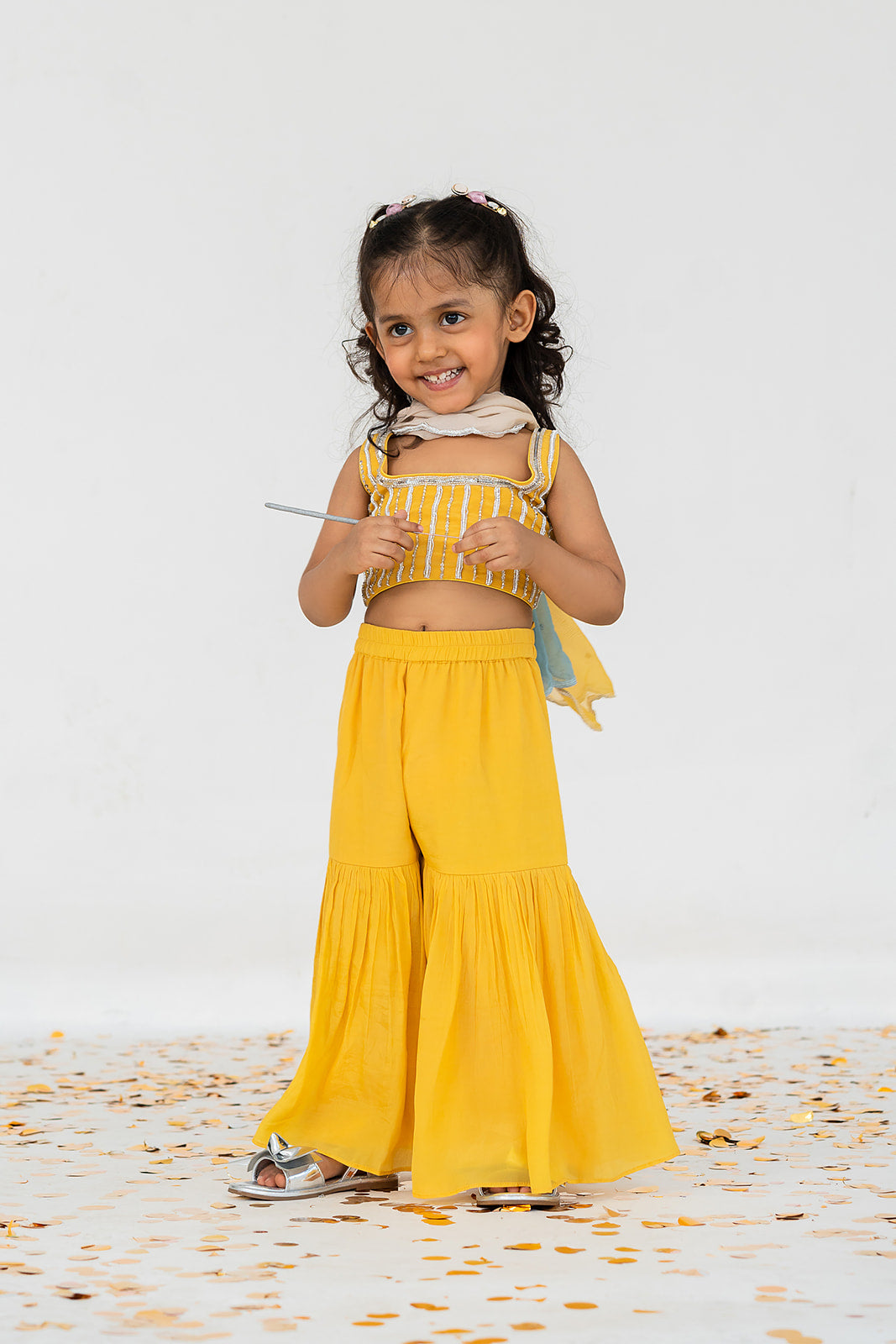 YELLOW GHARARA SET
