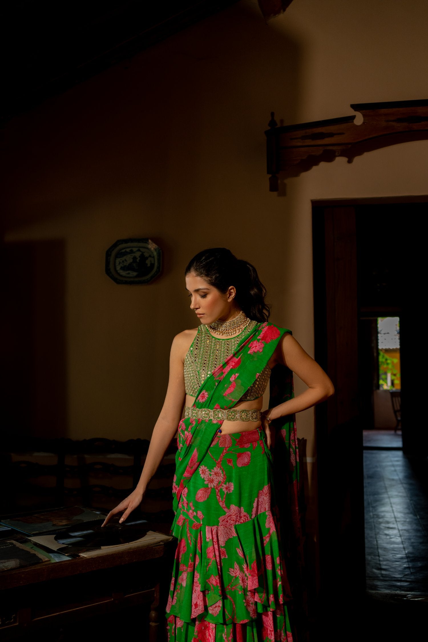 Full Bloom Sari Set