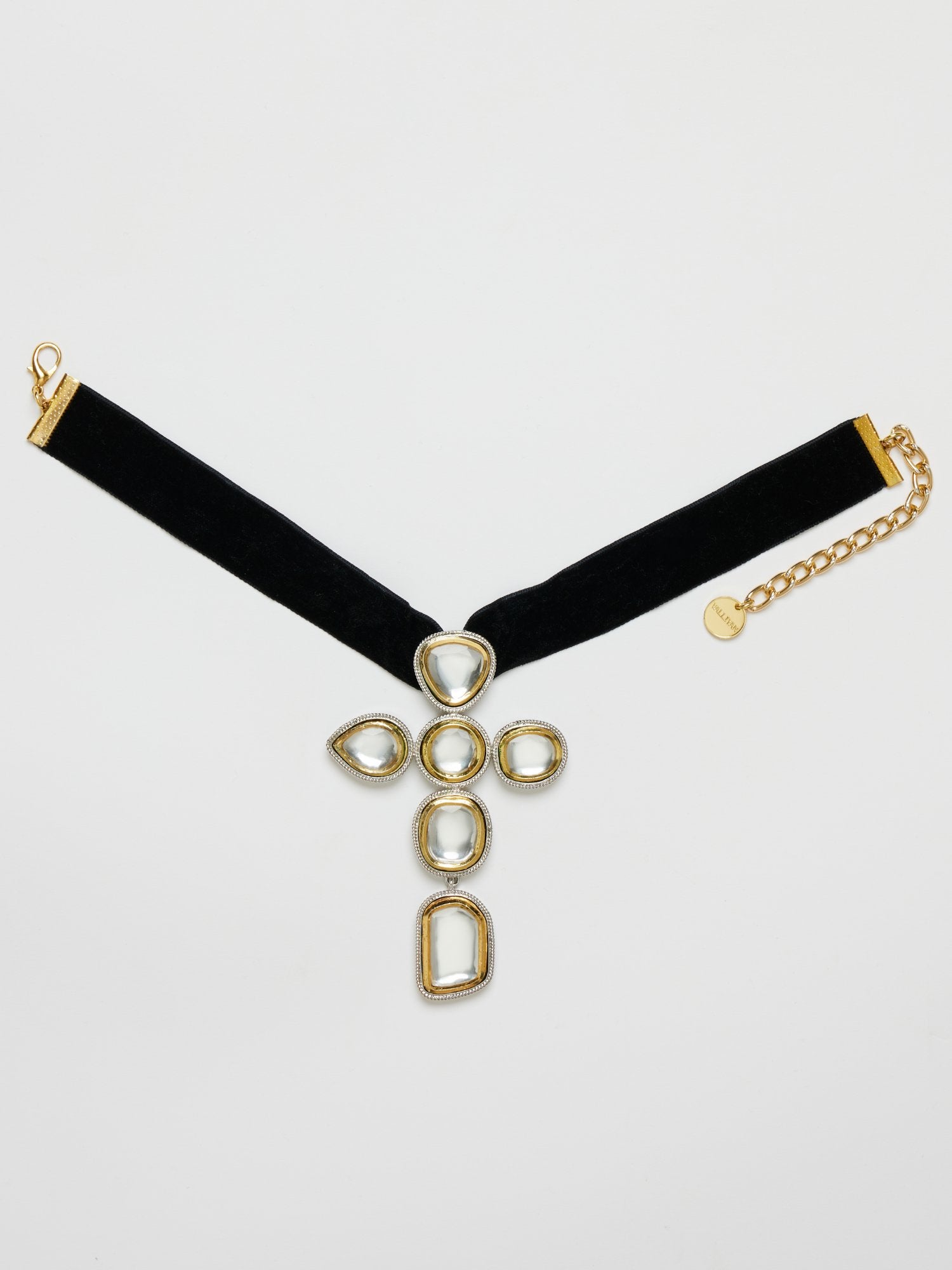 POLKI CROSS AYESHA CHOKER