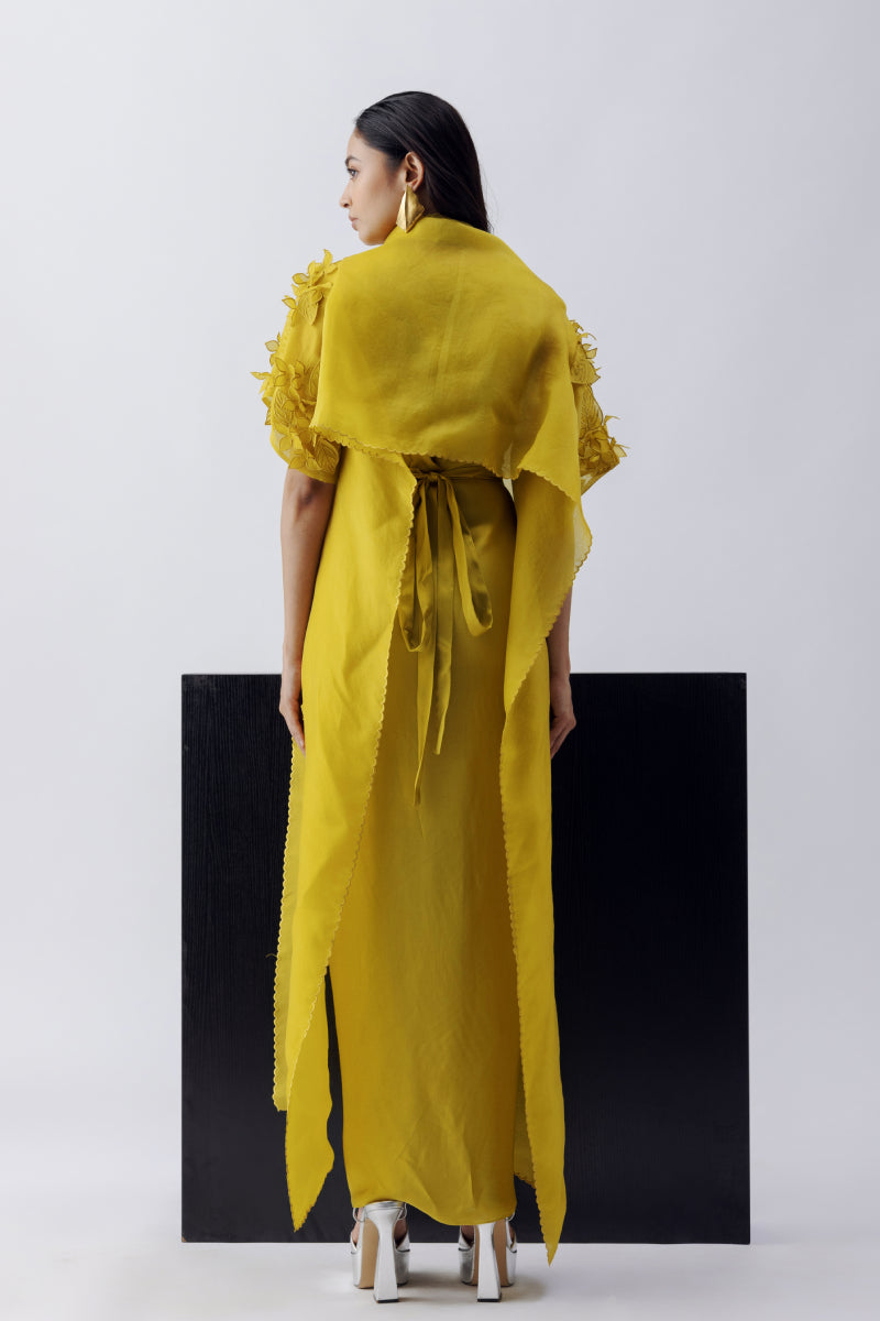 CAPE + COWL SARONG DRESS