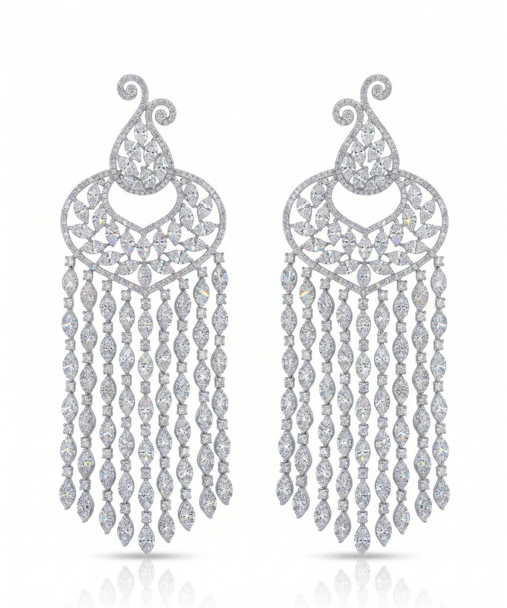 Noor Mahal Chandelier Earrings