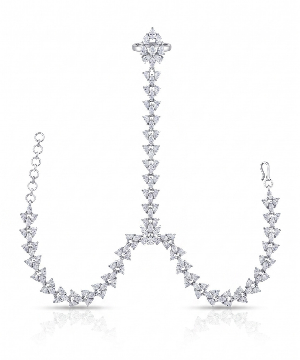 Silver Leaf Hand Harness