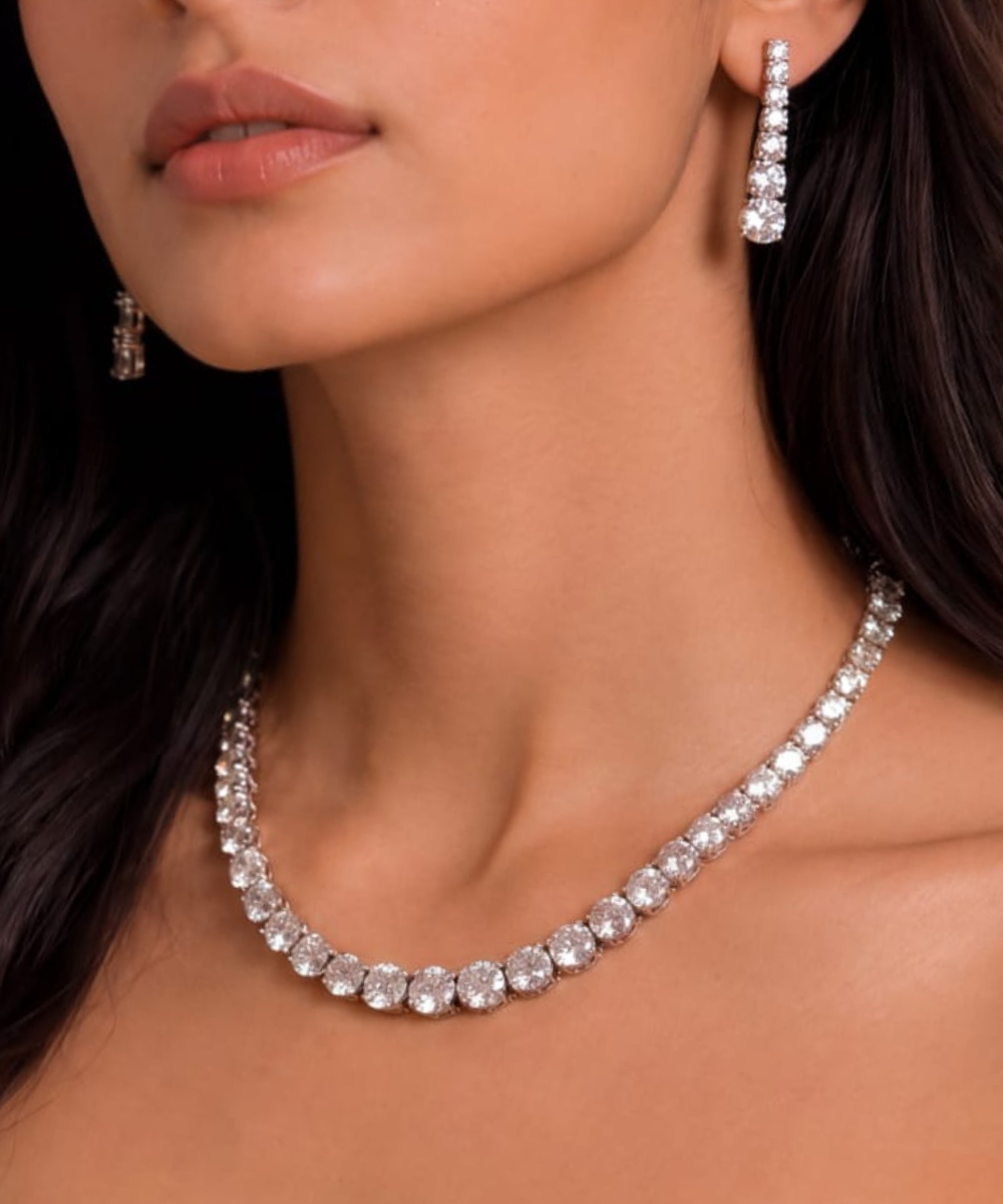 Tennis Necklace set
