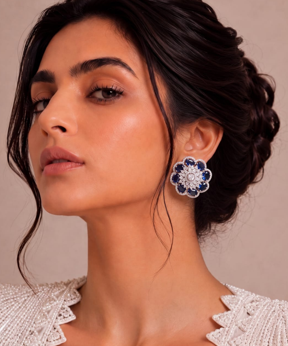 Starlight Sapphire Studs