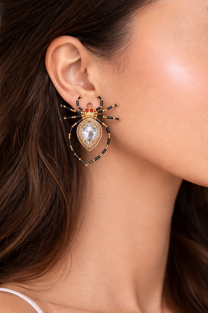 Spider Stud Earrings