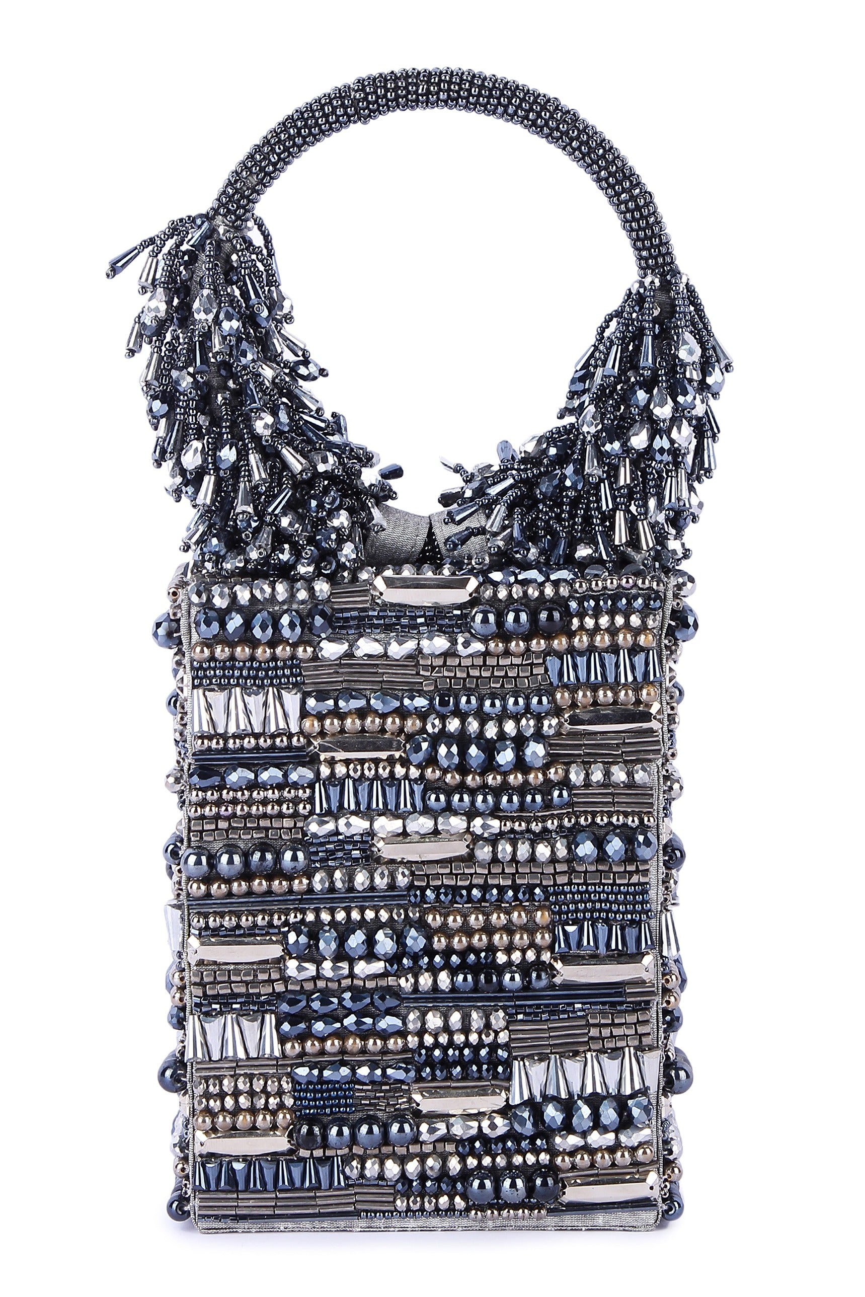 Jhumroo Grey Clutch