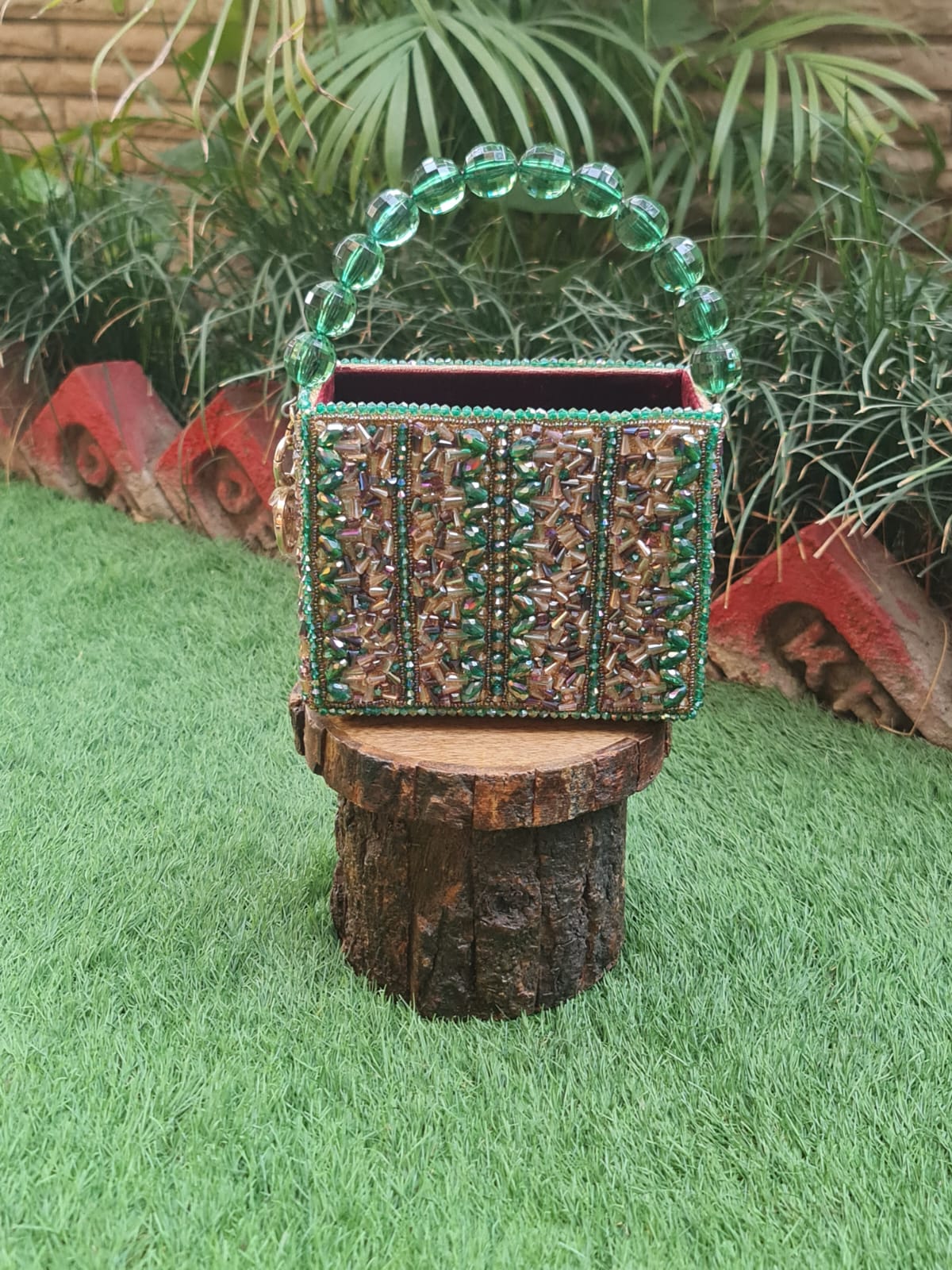 Green Bucket Bag