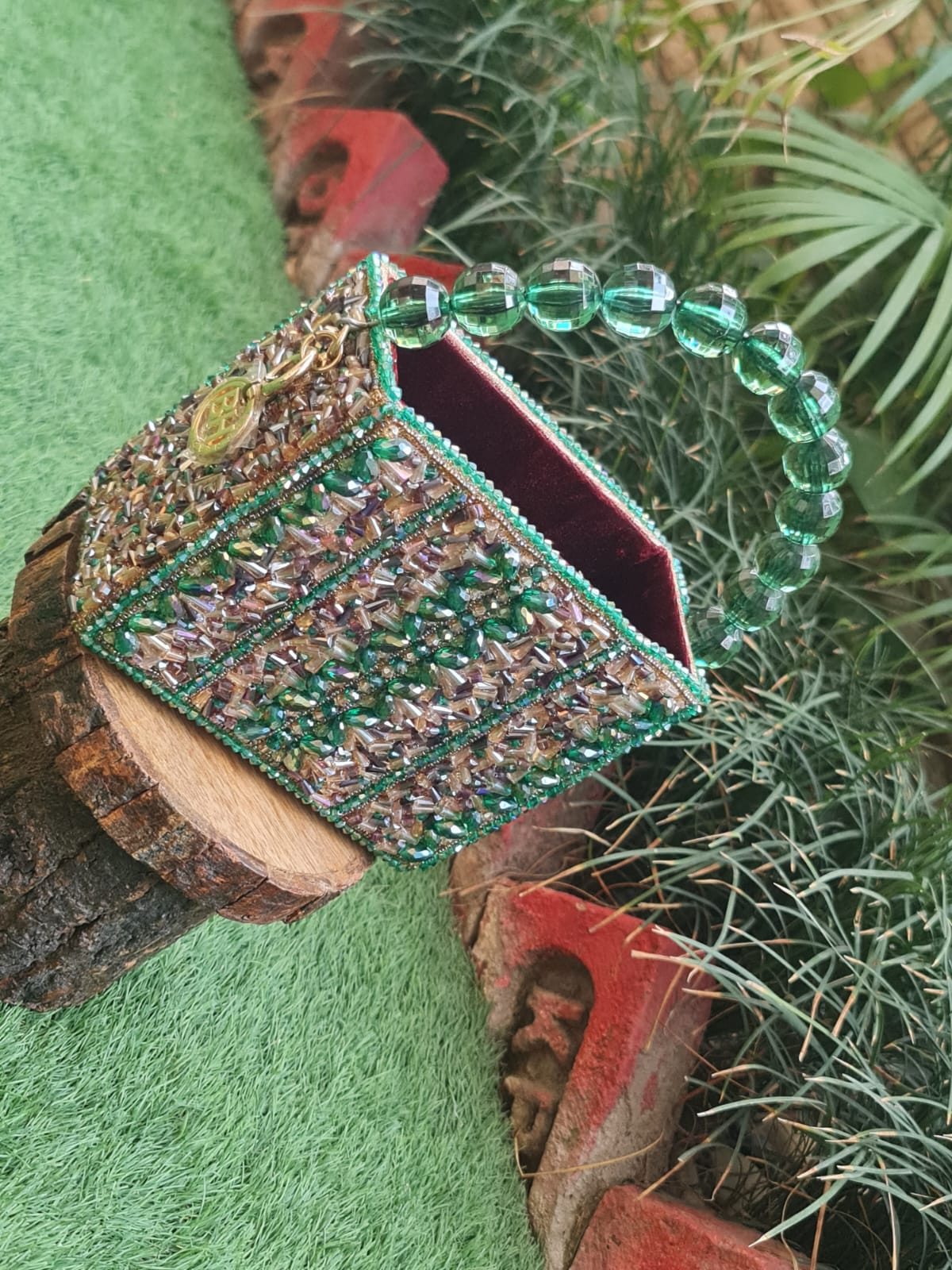 Green Bucket Bag
