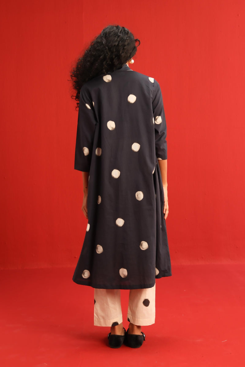 Polka A Line Kurta Set