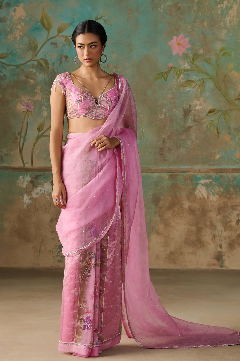 Pre- Stiched Saree Set