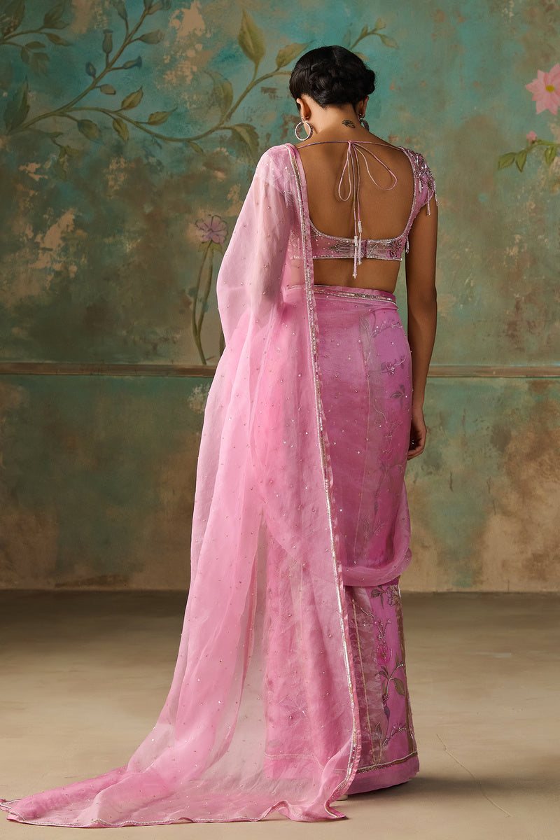 Pre- Stiched Saree Set