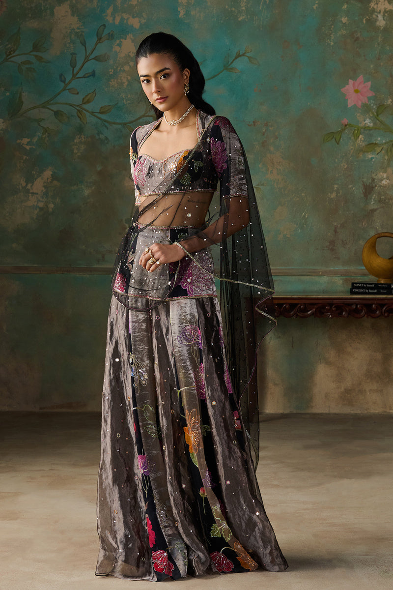 Pre Stiched Saree Set