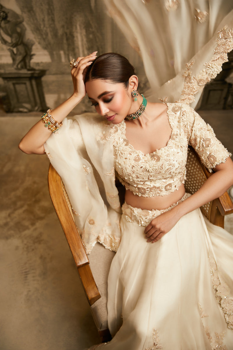 Lehenga, Dupatta And Blouse