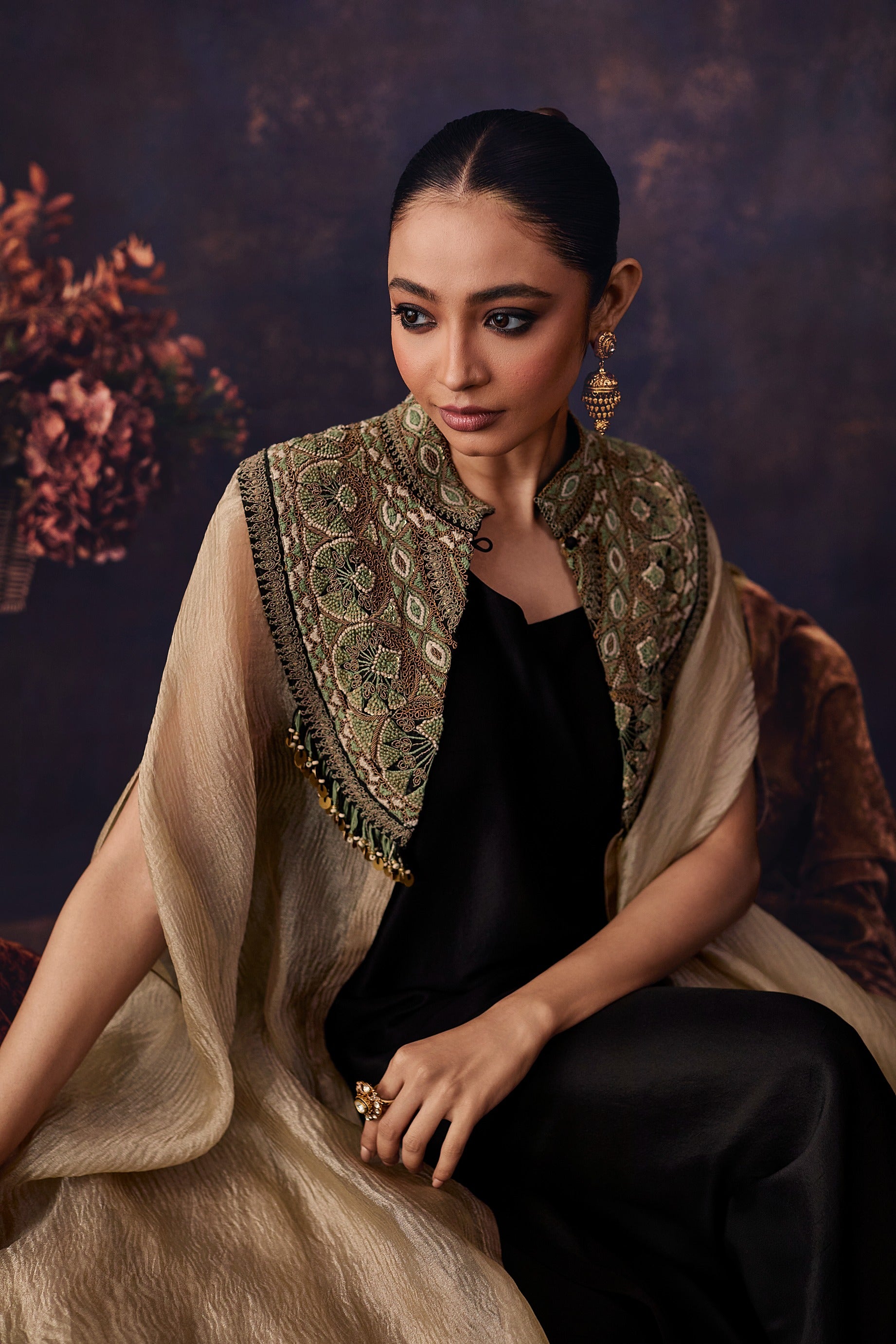 Av Dori Crushed Tissue Jacket Set
