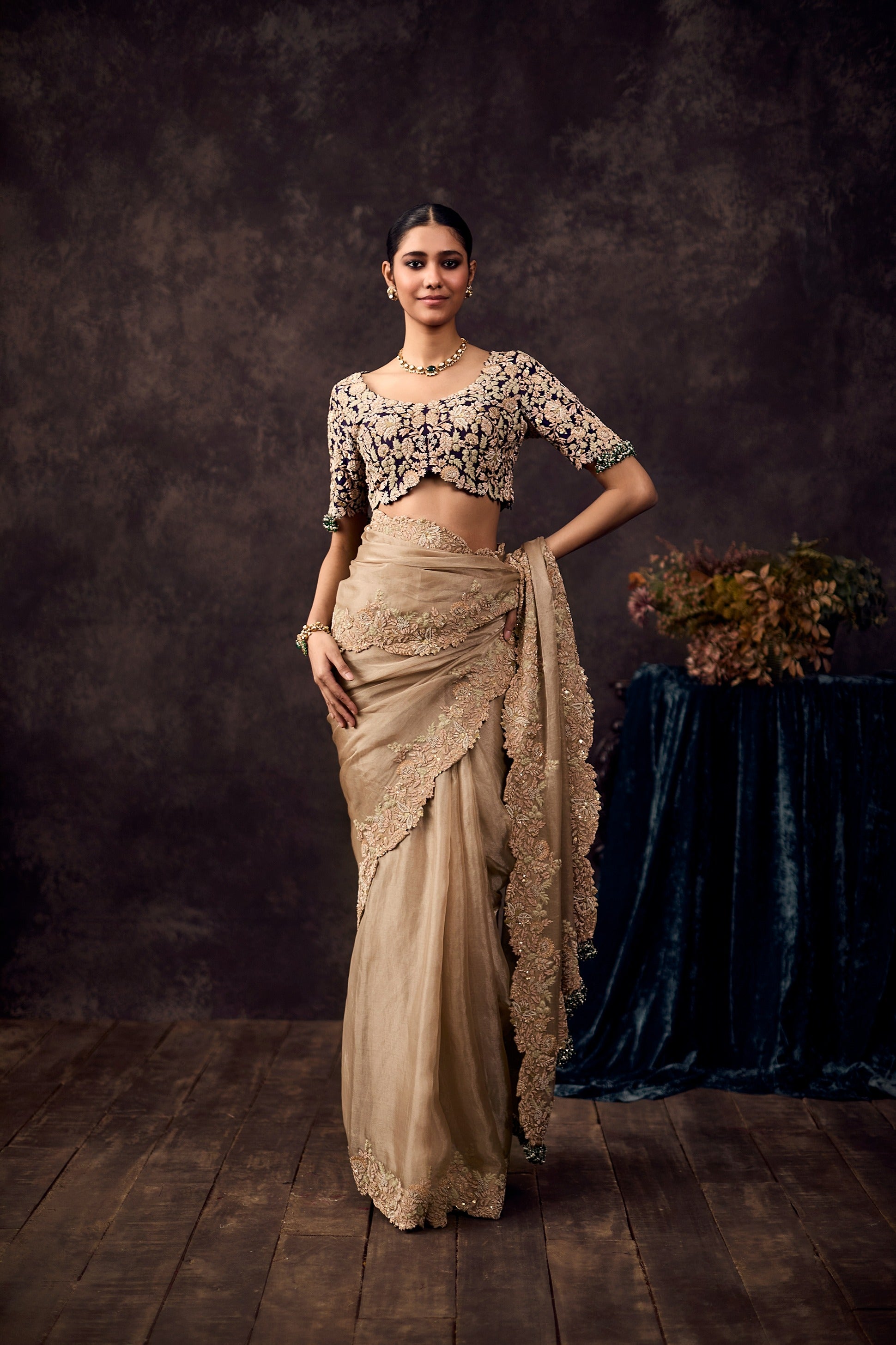 As Maal Resham Palla Tissue Saree