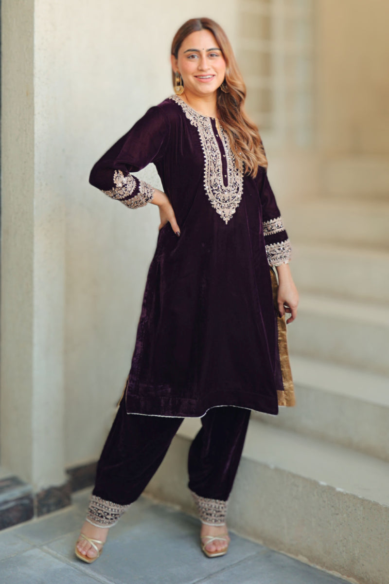 Zyra - Short Kurta with Salwar