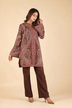 Brown Kaani Set- Inching India