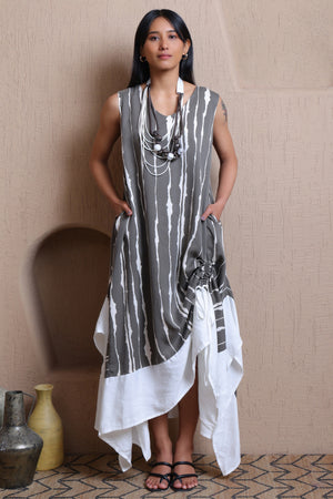 Tie Dye Print Dress - Meiala