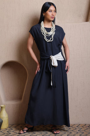 Front Tie Long Dress - Meiala