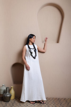 Straight Fit Solid Dress - Meiala