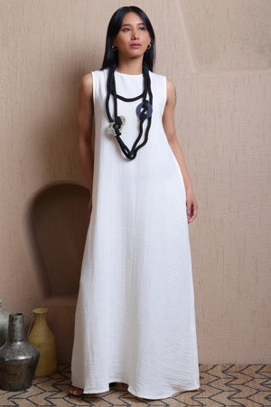 Straight Fit Solid Dress - Meiala