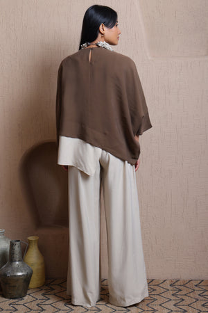 Solid Elastic Waist Pants - Meiala