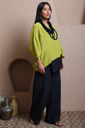 Solid Elastic Waist Pants - Meiala