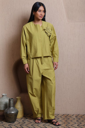 Solid Buttoned Pants - Meiala